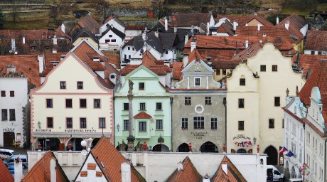 Český Krumlov-výhled ze zámecké věže (5)