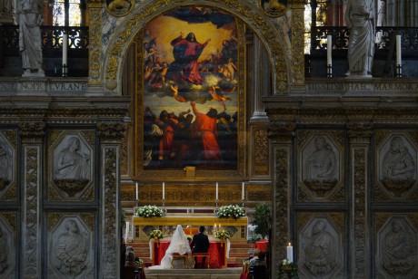 Benátky_Bazilika Santa Maria Gloriosa dei Frari_Tizian_Nanebevzetí Panny Marie_1516-18 (01)