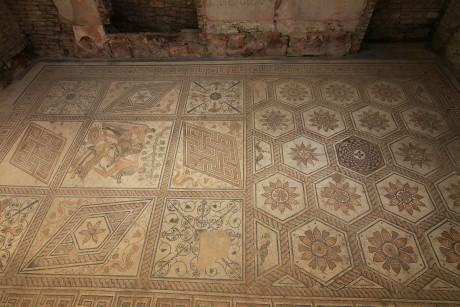 Pula_římská mozaika_Potrestání Dirké (1)