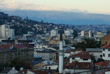 Sarajevo_z okna hotelu Hayat na JZ