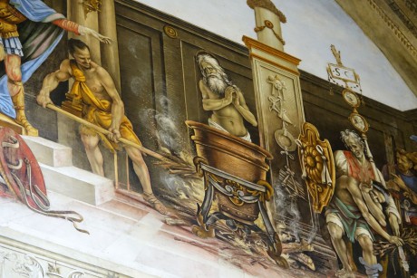 Florencie_Santa Maria Novella_interiér_Cappella di Filippo Strozzi_fresky Filippino Lippi_1500-02 (4)