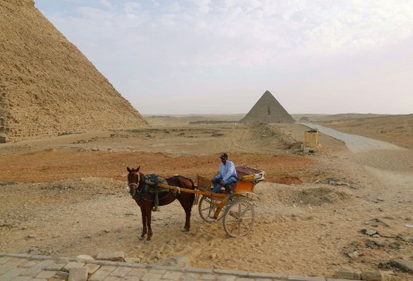 Gíza - Rachefova a Menkaureova pyramida